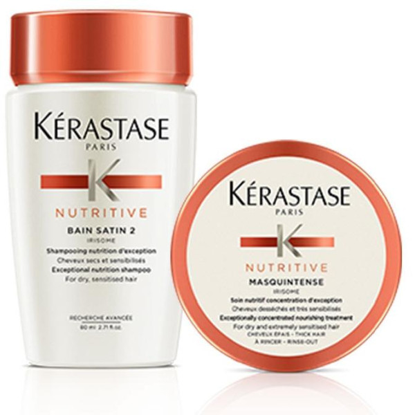 Bain Satin 2 cabello seco a Kérastase Nutritivo sensibilizado 80ML Bain Satin 2 cabello seco a Kérastase Nutritivo sensibilizado 80ML