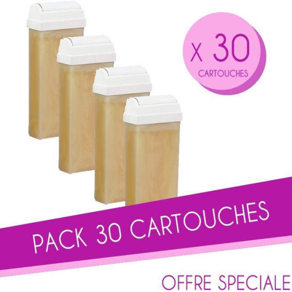 Pack 30 Cartouches cire 100 ML Nacrées Sibel Pack 30 Cartouches cire 100 ML Nacrées Sibel