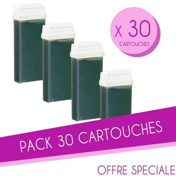 Pack 30 Cartridges wax 100 ML Green Sibel Pack 30 Cartridges wax 100 ML Green Sibel