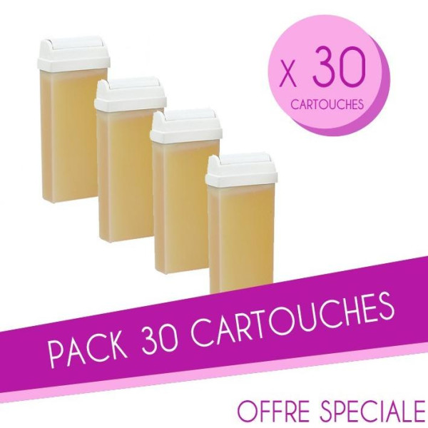 Pack 30 Cartouches cire 100 ML Miel Pack 30 Cartouches cire 100 ML Miel