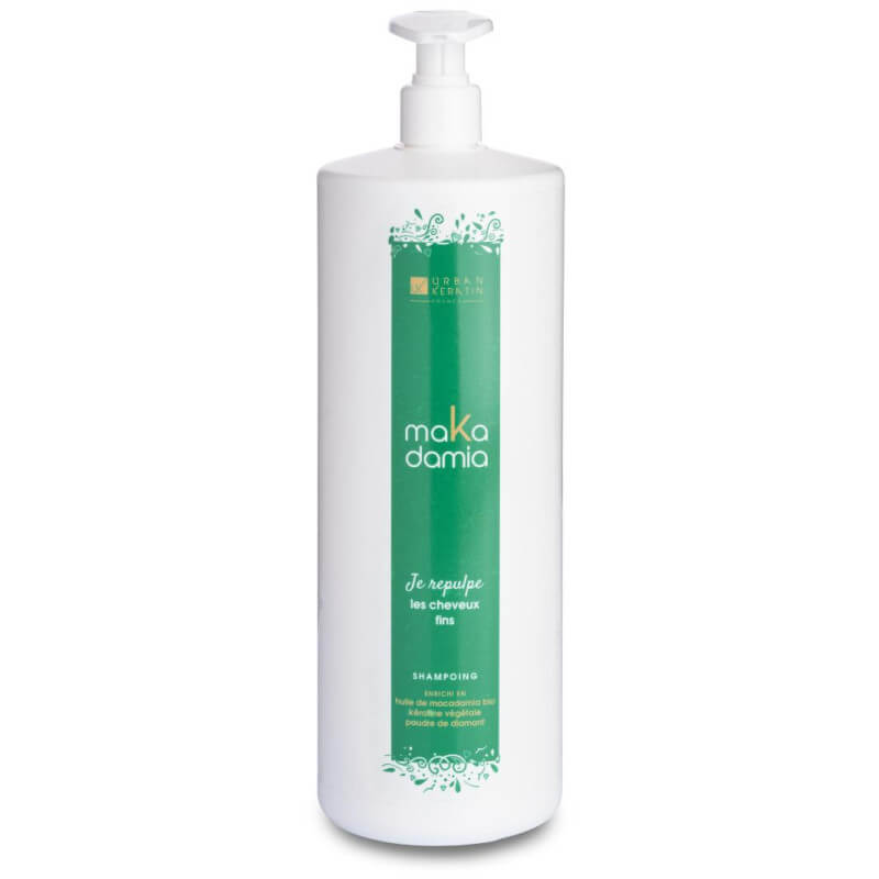 Shampooing Je repulpe Makadamia URBAN KERATIN 1L

Dit betekent: Volume gevende shampoo met Macadamia van URBAN KERATIN 1L.
