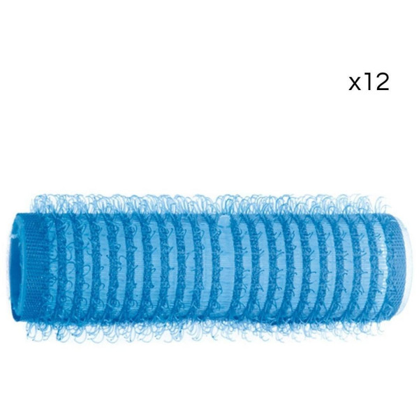 12 royal blue Shophair 15mm Velcro rolls.