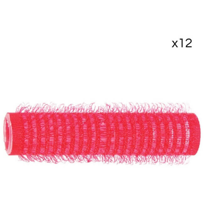 12 rollen rode klittenband Shophair 13 mm