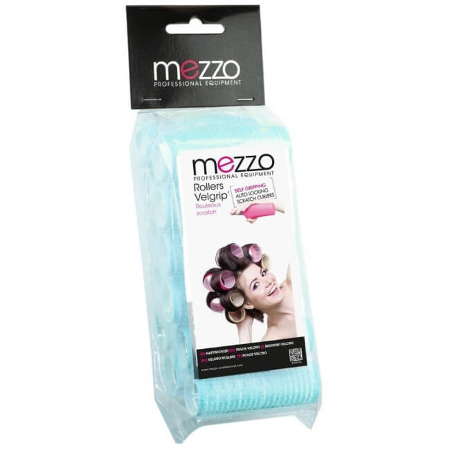 12 rotoli di velcro celeste Shophair da 28mm.