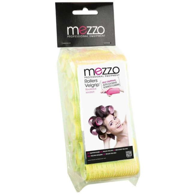 12 rotoli di velcro giallo Shophair da 32 mm