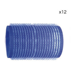 12 Rollen Klettband in Königsblau von Shophair, 40 mm breit.