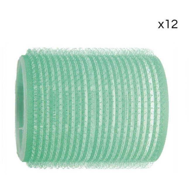 12 rollen groene klittenband Shophair 48 mm