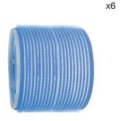 6 rollen rode of blauwe Shophair klittenband 70mm