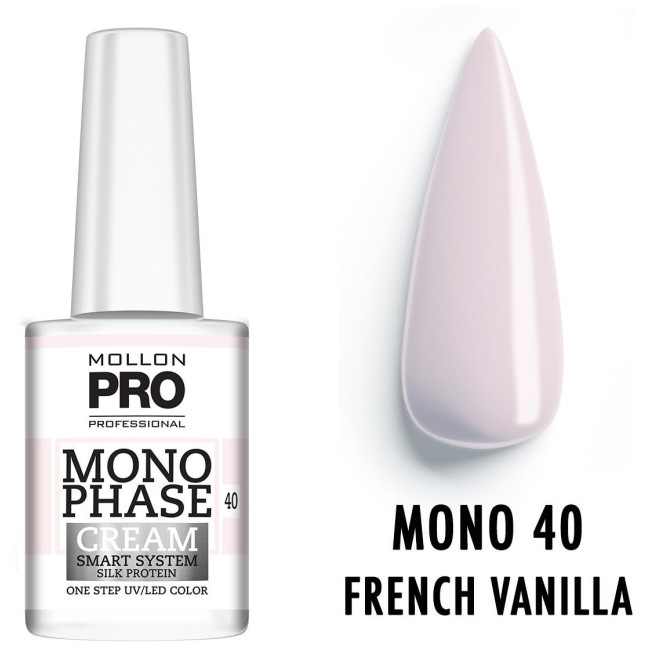 Einphasiger Lack Nr. 21 French Soft UV / LED Mollon Pro 10ML
