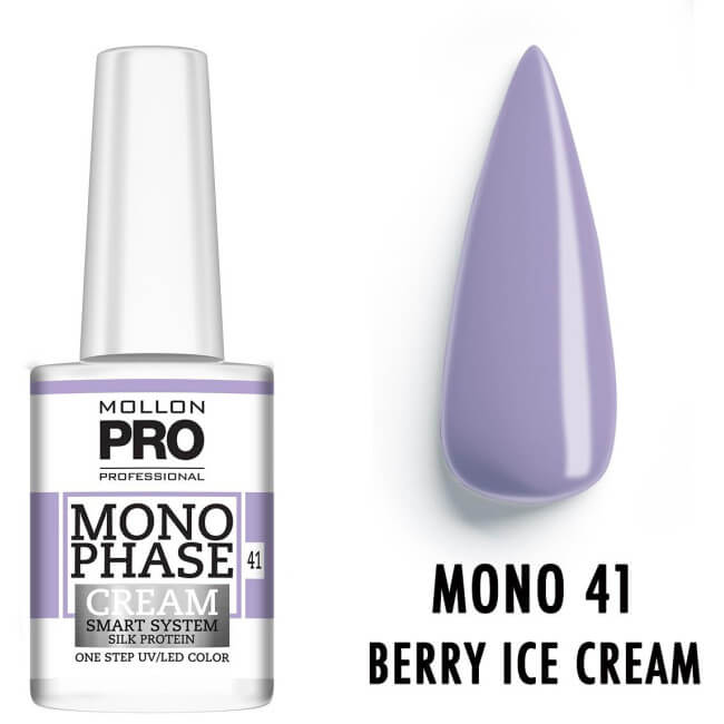 Verniz Monofásico n.º 41 Berry Ice Cream uv/led Mollon Pro 10ML