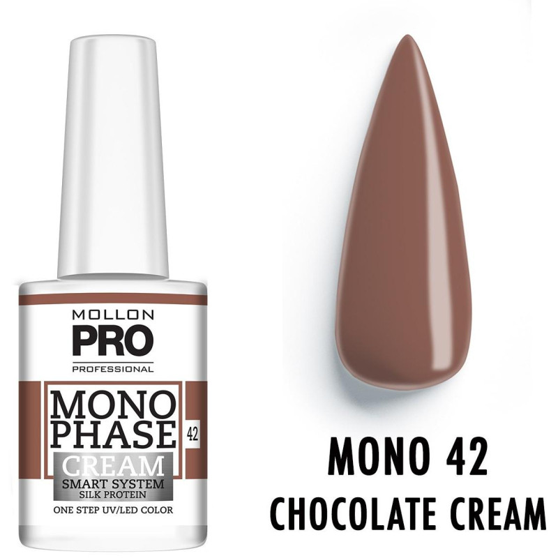 Vernis Monophase n°42 Chocolate Cream uv/led Mollon Pro 10ML