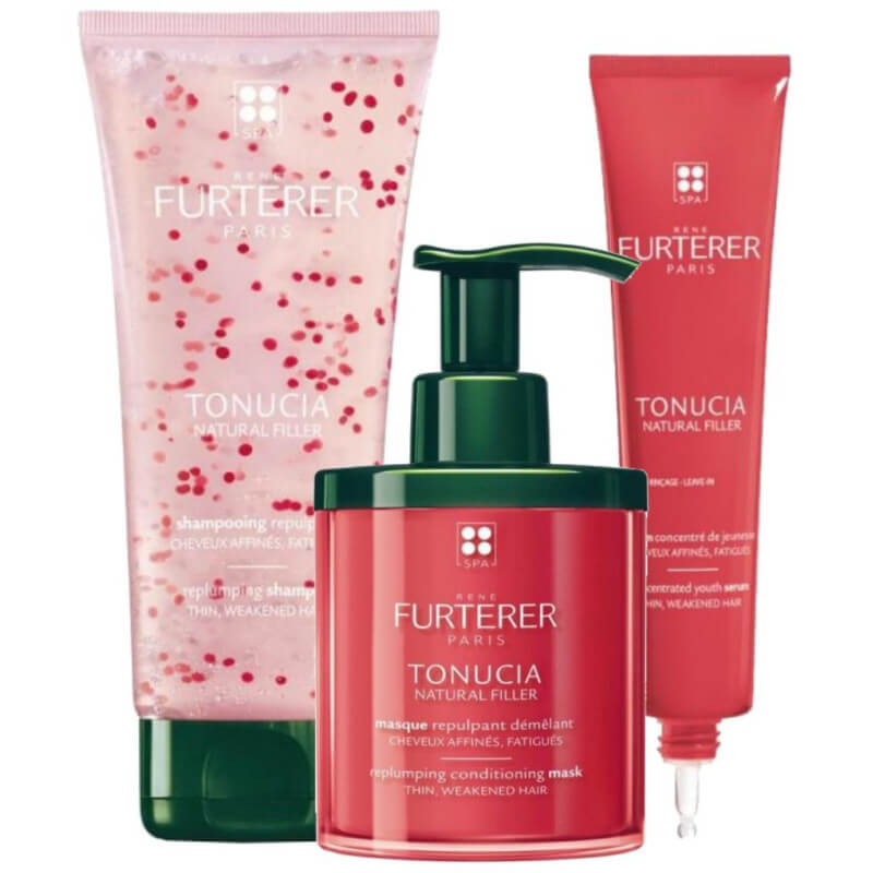 Trio repulpant shampooing + masque + sérum Tonucia René Furterer 