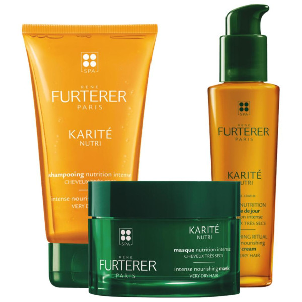 Trio nutrition shampooing + masque + crème de jour Karité Nutri René Furterer