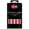 Caixa com 24 pontas de unhas falsas Beauty Coiffure.