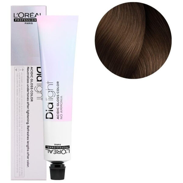 Kleuringscrème Dia Light n°6.28 donkerblond iriserend mokka L'Oréal Professionnel 50ML Kleuringscrème Dia Light n°6.28 donkerblond iriserend mokka L'Oréal Professionnel 50ML