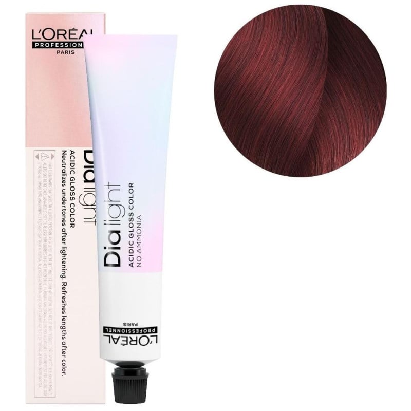 Coloration Dia Light n°6.66 rouge profond L'Oréal Professionnel 50ML