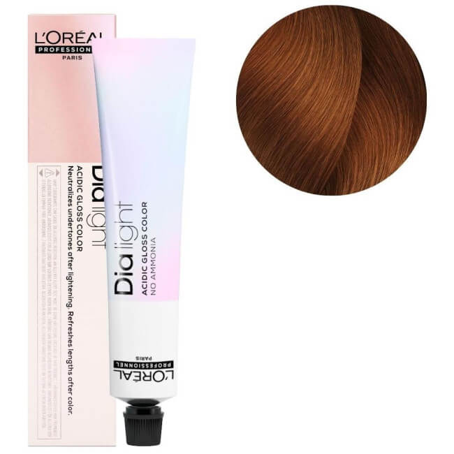 Coloration Dia Light n°7.4 blond cuivré L'Oréal Professionnel 50ML