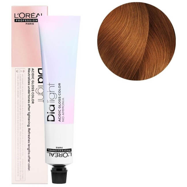 Kleuring Dia Light nr. 8.43 licht goudblond koper L'Oréal Professionnel 50ML