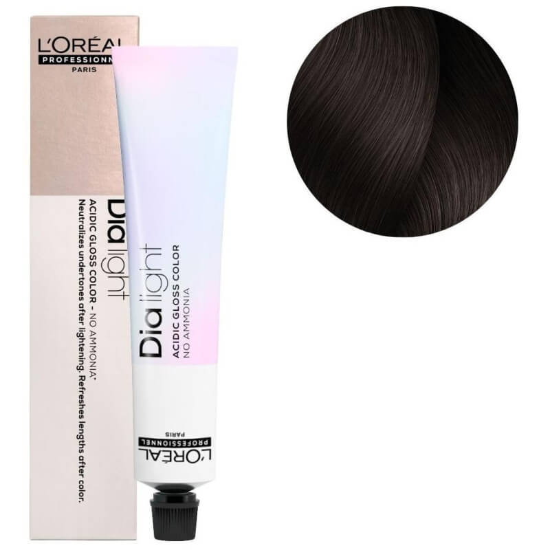 Coloration Dia Light n°5.12 châtain clair cendré irisé L'Oréal Professionnel 50ML