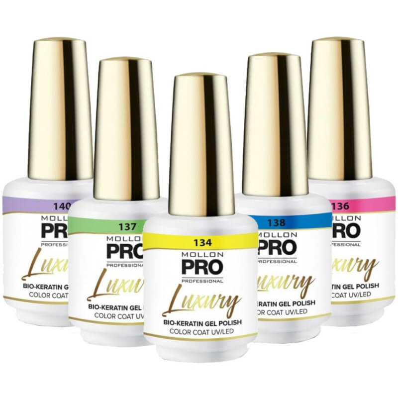 Verniz semipermanente da coleção de luxo Ambiance Neon Mollon Pro