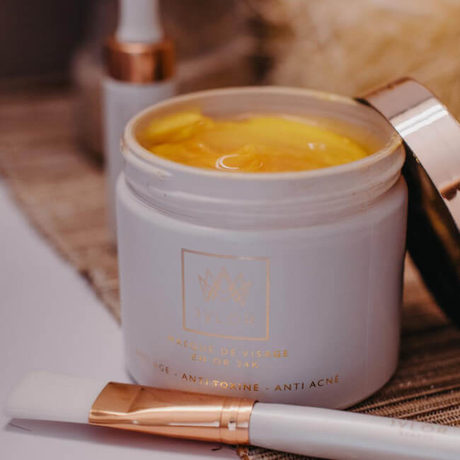 Set de elixir de ouro, máscara de ouro, pincel facial Jylor.