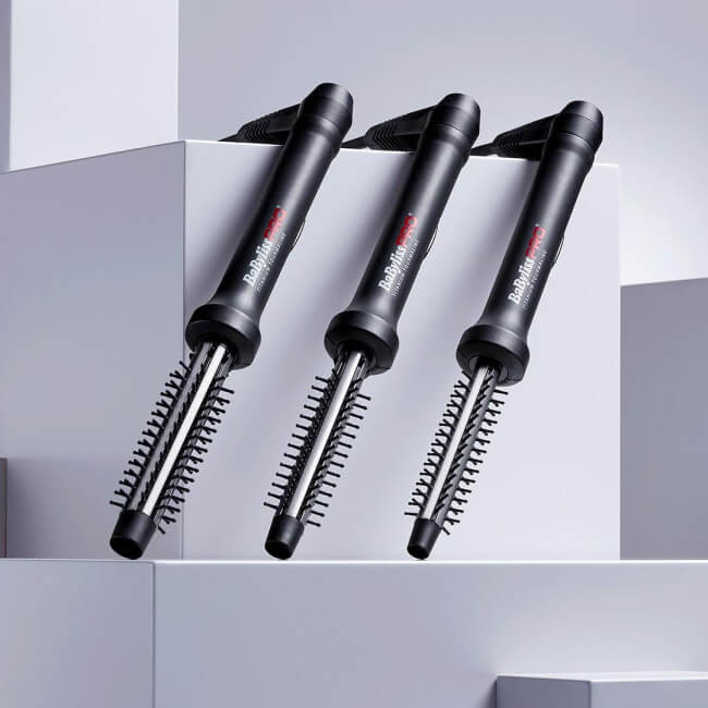 Riscaldata Brush Babyliss Pro 18 millimetri in titanio