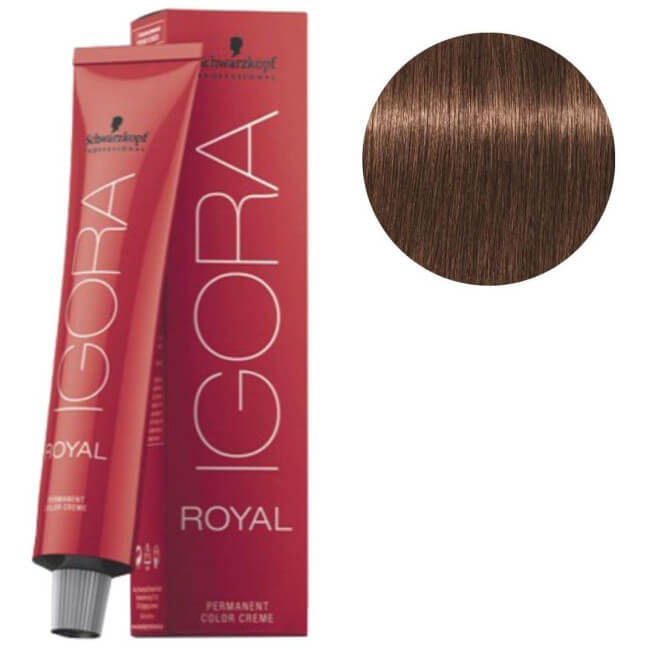Igora Royal 6-6 Louro Escuro Marrom 60 ML