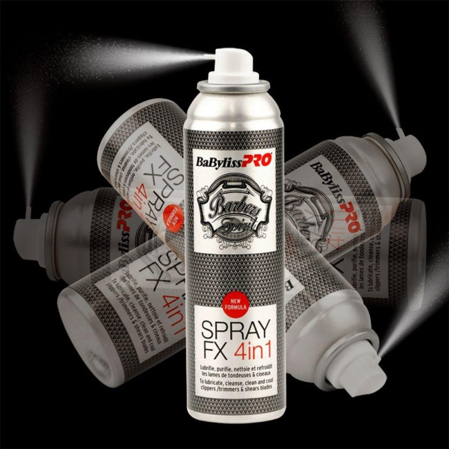 Spray Lubricante FX 4 en 1 Barberos