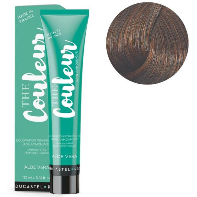 Kleuring De kleur 0% ammoniak 5.4 licht kastanje koperachtig Duxelle 100ML