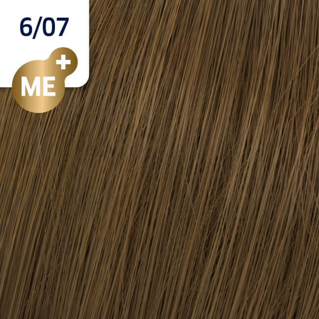 Coloração Koleston Perfect ME+ 6/07 louro escuro natural marrom Wella 60ML.