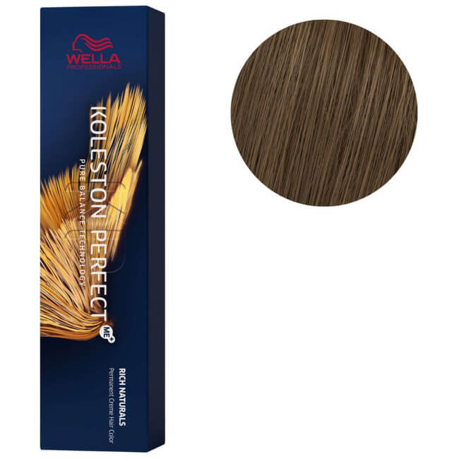 Koleston Perfect ME+ 6/1 as donkerblond as glanzend Wella 60ML