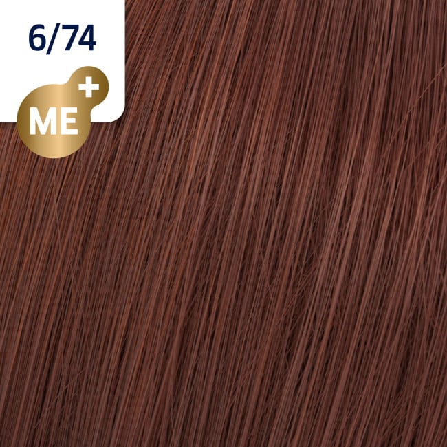 Coloration Koleston Perfect ME+ 6/74 blond foncé marron cuivré Wella 60ML
