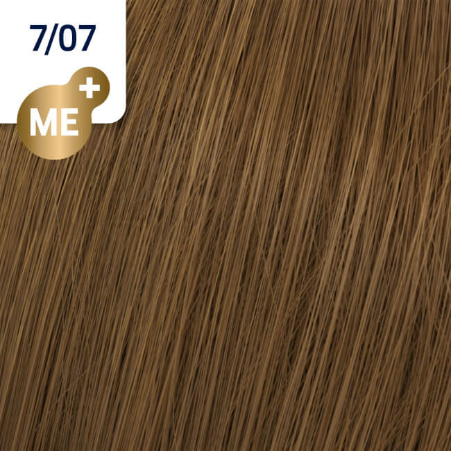 Koleston Perfect ME+ 7/07 natuurlijk bruinblond haarkleuring van Wella, 60ML.