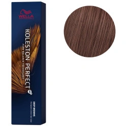 Koleston Perfect ME+ 7/75 haarverf in kastanjebruin mahonieblond van Wella, 60 ml.