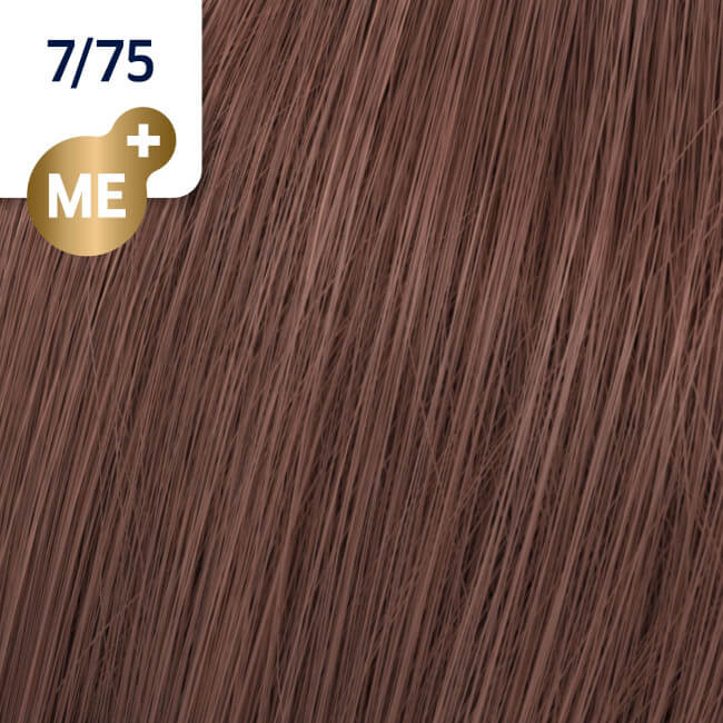 Koleston Perfect ME+ 7/75 haarverf in kastanjebruin mahonieblond van Wella, 60 ml.