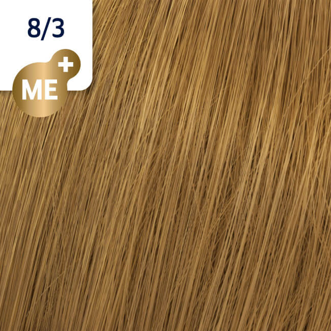 Coloração Koleston Perfect ME+ 8/3 loiro claro dourado Wella 60ML