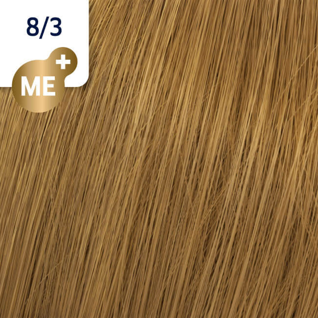 Koleston Perfect ME + 60 ML Wella 8/3 light golden blond