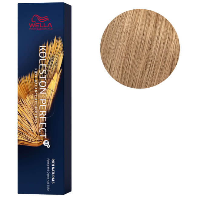 Koleston Perfect ME+ 8/38 licht goudblond parelmoer kleuring van Wella 60ML.