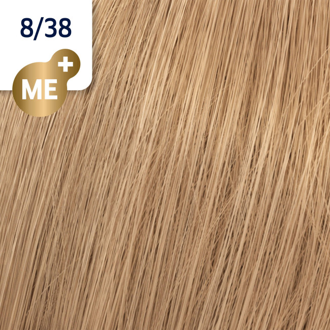 Coloration Koleston Perfect ME+ 8/38 blond clair doré perlé Wella 60ML