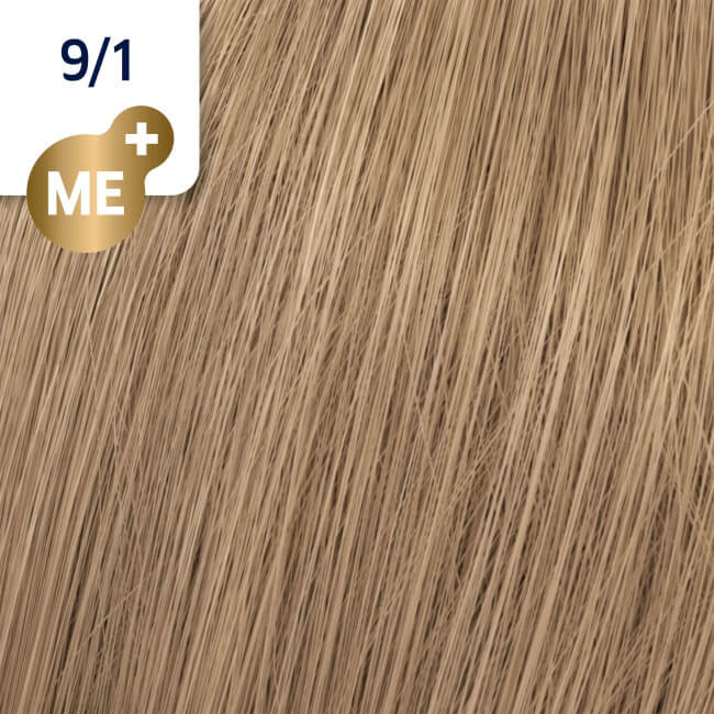 Koleston Perfect ME + 60 ML Wella 9/1 Asche sehr hellblond