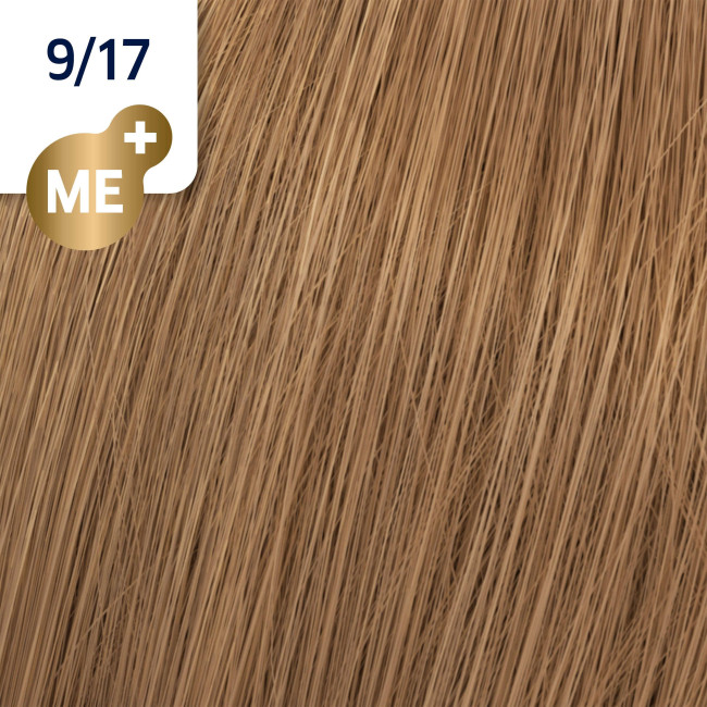 Koleston Perfect ME + 60 ML Wella 9/17 rubio ceniza muy claro marrón
