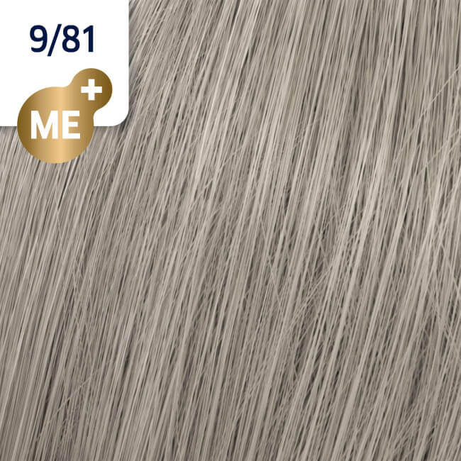 Coloração Koleston Perfect ME+ 9/81 louro muito claro pérola acinzentado Wella 60ML