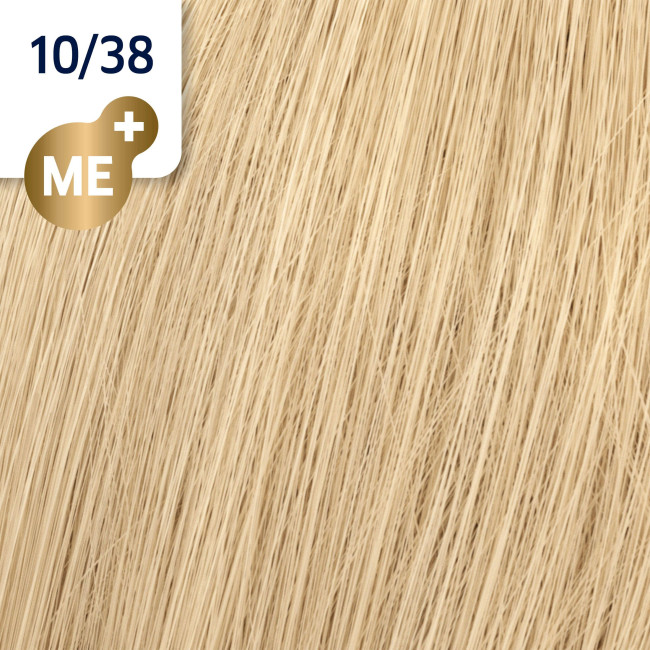 Coloration Koleston Perfect ME+ 10/38 blond très clair doré perlé Wella 60ML