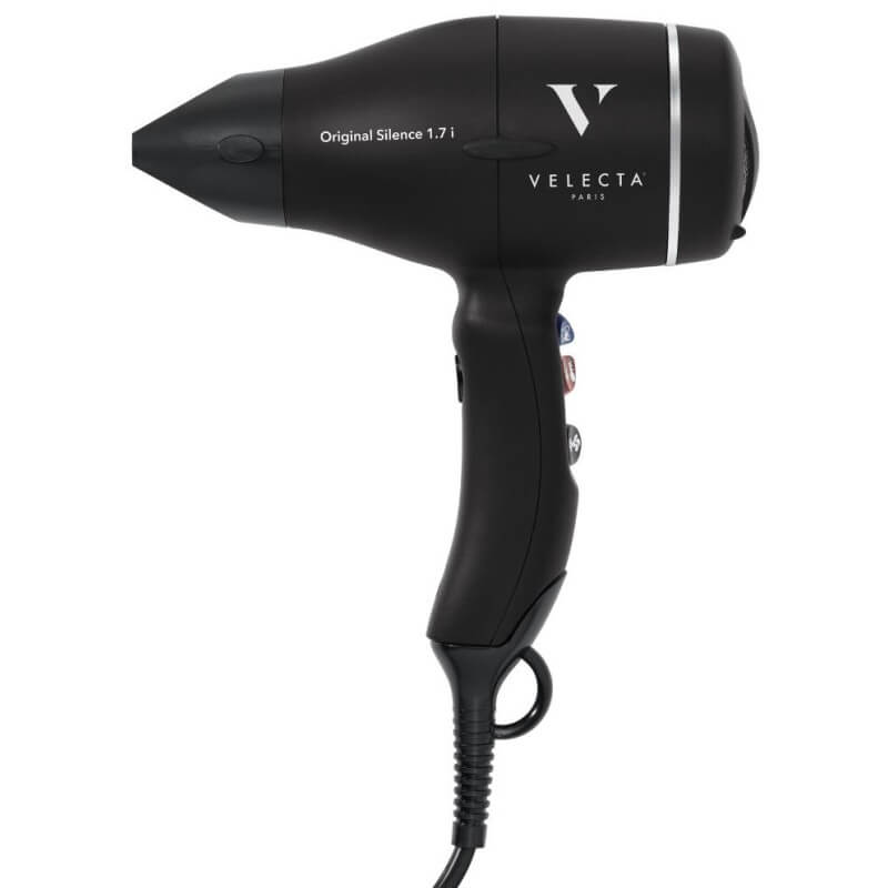 Föhn Original Silence 1.7 i zwart fluweel 1740W Velecta® Paris
