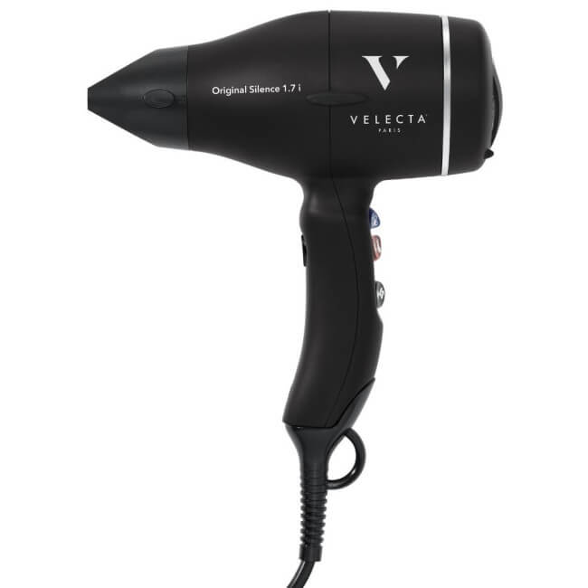 Secador de cabelo Original Silence 1.7 i preto de veludo 1740W Velecta® Paris