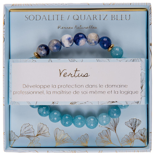 Bracelet sodalite quartz bleu Stella Green