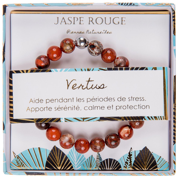Bracelet jaspe rouge Stella Green