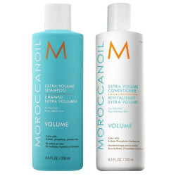 Duo Volume : Shampooing 250 ml + Conditionneur 250 ml Moroccanoil