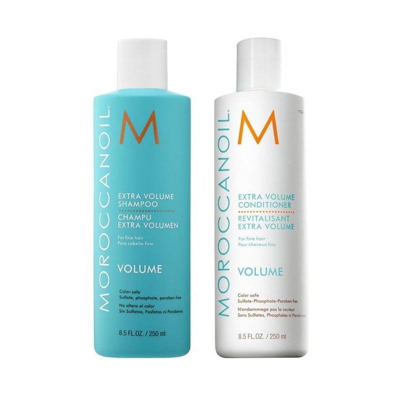 Duo Volume : Shampooing 250 ml + Conditionneur 250 ml Moroccanoil