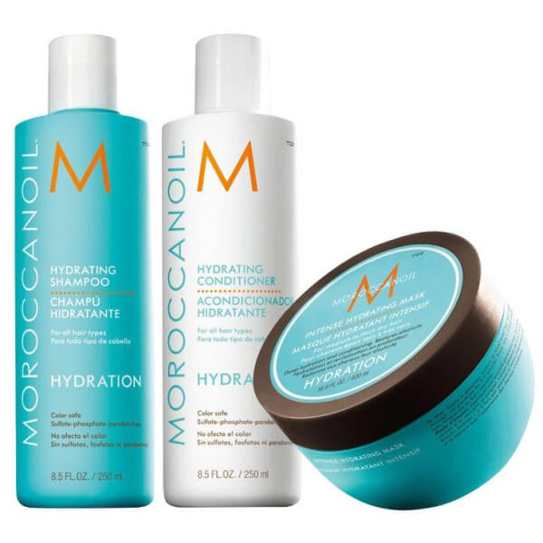 Trio Intense Hydratatie: Shampoo 250 ml + Conditioner 250 ml + Intens Masker 250 ml Moroccanoil Trio Intense Hydratatie: Shampoo 250 ml + Conditioner 250 ml + Intens Masker 250 ml Moroccanoil